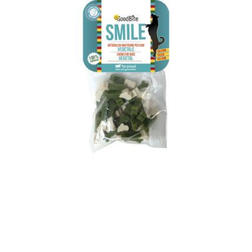 Ласощі Ferplast GoodBite Smile 4522 Mini Bones для собак на рослинній основі, 100 г