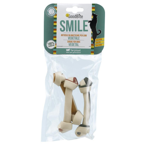 Жувальні кісточки Ferplast GoodBite Smile 4562 Osso 33g для собак на рослинній основі, 11,5x3x3 см