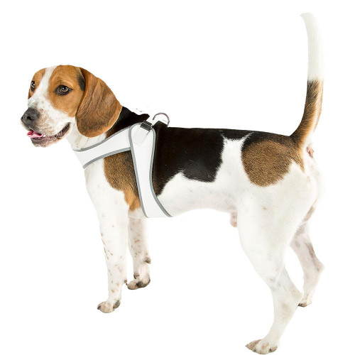 Ferplast Agila 4 Harness White ергономічна шлейки для собак з еластичним шнуром, 44x52 см