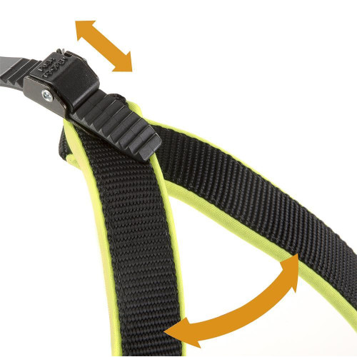Ергономічна шлейки Ferplast Agila Fluo 9 Yellow для собак, 77x85 см