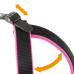 Ергономічна шлейки Ferplast Agila Fluo 9 Pink для собак, 77x85 см