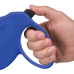 Поводок-рулетка для собак до 50 кг Ferplast Amigo Easy L Cord Blue cо шнуром, синій, 5 м
