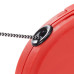 Поводок-рулетка для собак до 12 кг Ferplast Amigo Easy Mini Cord Rosso cо шнуром, червоний, 3 м