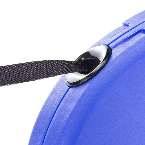 Поводок-рулетка для собак до 15 кг Ferplast Amigo Easy S Tape Blue c стрічкою, синій, 5 м