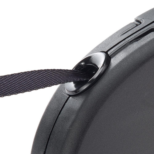 Поводок-рулетка для собак до 15 кг Ferplast Amigo Easy S Tape Nero c стрічкою, чорний, 5 м