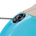 Поводок-рулетка Ferplast Amigo L Cord Beige-Blue Lead для собак c тонким шнуром, 16x3,8x15 см