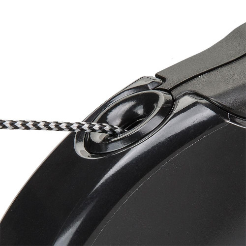 Поводок-рулетка Ferplast Amigo L Cord Black Lead для собак c тонким шнуром, 16x3,8x15 см
