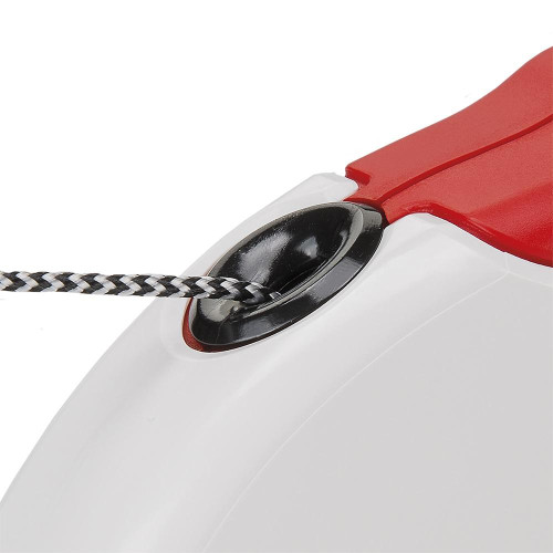 Поводок-рулетка Ferplast Amigo L Cord Red-White для собак c тонким шнуром, 16x3,8x15 см