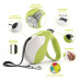 Поводок-рулетка Ferplast Amigo L Cord White-Green Lead для собак cо шнуром, 16x3,8x15 см