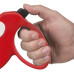 Поводок-рулетка Ferplast Amigo L Cord Red-White для собак cо шнуром, 16x3,8x15 см