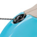 Поводок-рулетка Ferplast Amigo M Cord Beige-Blue Lead для собак cо шнуром, бежево-блакитний, 15x3,6x14 см