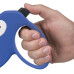 Поводок-рулетка Ferplast Amigo M Tape Blue-White для собак c стрічкою, біло-синій, 15x3,6x14 см