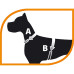 Нейлонова шлейки Ferplast Champion P XS Black для собак, чорна, А: 22x38, B: 25x38 см