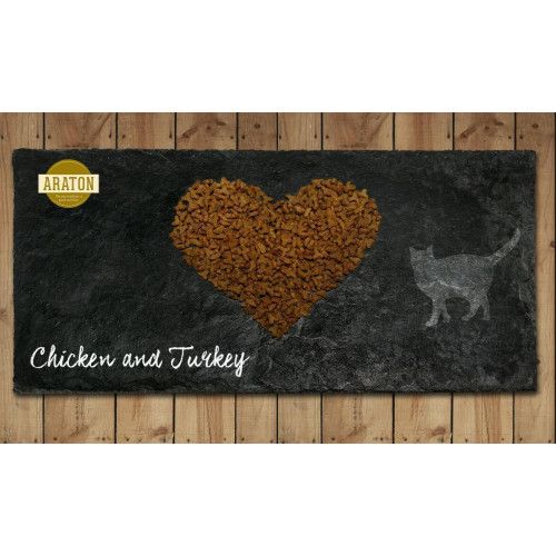 Сухий корм Araton Adult With Chicken & Turkey для котів вагою від 1 до 8 кг, 15 кг