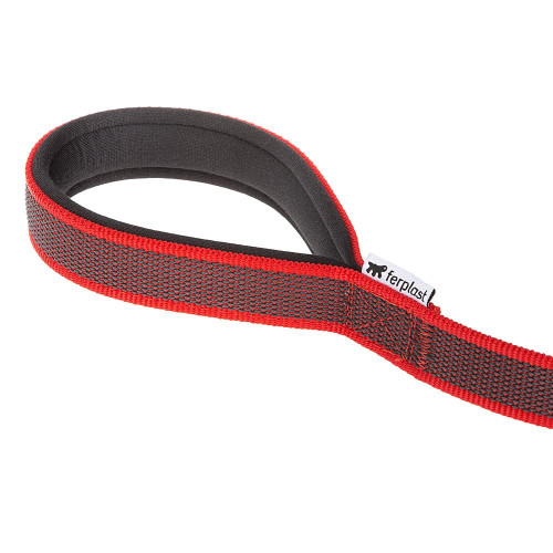 Повідець з прогумованого нейлону Ferplast Daytona Gummy Matic GA20 / 200 Red для дресирування собак