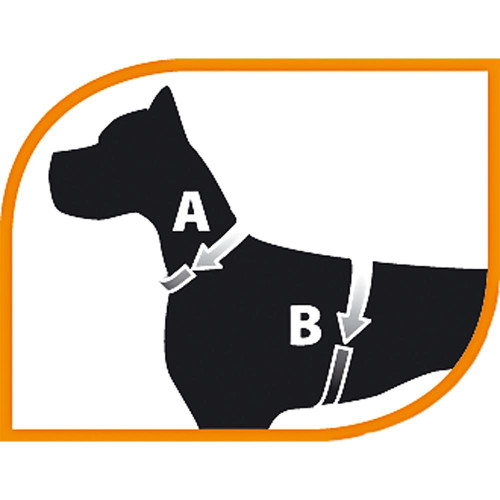 Нейлонова шлейки Ferplast Daytona P Harness Extra Large Orange для собак, A: 82 ÷ 89 см, B: 88 ÷ 99 см